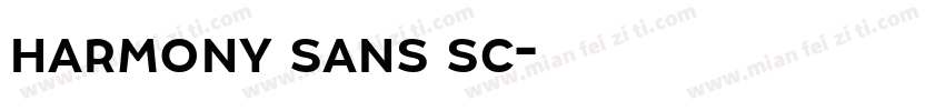harmony sans sc字体转换